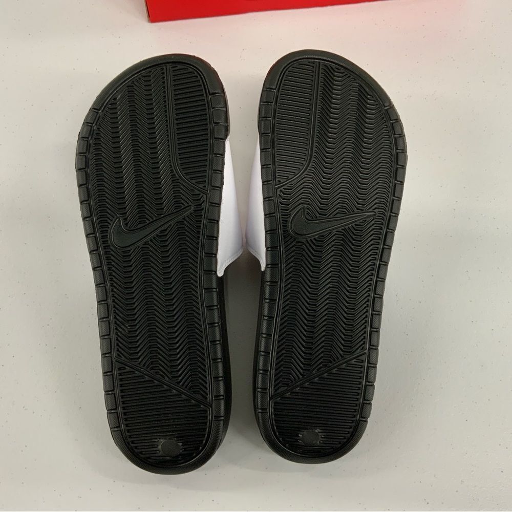 Nike Men’s Benassi JDI White Size 12 - Picture 3 of 4